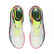 李寧?科技韋德808 3代Ultra男子低幫籃球鞋新款輕便減震高回彈透 熒光亮綠熒光果紅(高幫) 41.5