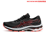 亚瑟士（asics）跑鞋女GEL-SUPERION 5稳定缓震运动鞋1012B221-001 黑色/红色 35.5