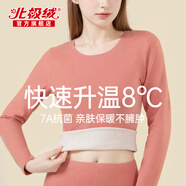 北極絨無痕發(fā)熱女士保暖內(nèi)衣女加絨加厚德套裝冬季秋衣秋褲防寒美體打底