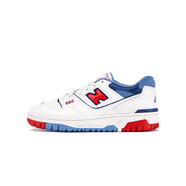 NEW BALANCE7-14歲春創(chuàng)意拼貼大童運(yùn)動(dòng)兒童板鞋B550 白色_紅色 GSB550CH 37.5