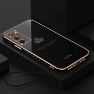 佩諾OPPO A55手機(jī)殼PEMM00保護(hù)套鏡頭全包防摔5G電鍍楓葉+閃粉鏡面支架硅膠直邊創(chuàng)意男女款網(wǎng)紅軟外殼 【經(jīng)典黑】楓葉直邊電鍍 OPPO A55