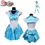 奈久留美日本cos動漫服裝 美少女戰(zhàn)士月野兔 Sailor Moon cosplay派對2025 天藍(lán)色 M