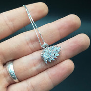 CHAUIYIN潮茵金店款小黑天鵝項鏈女短款鎖骨鏈水晶鋯石吊墜脖子飾品網(wǎng) 白天鵝項鏈