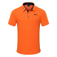 宰摟golf男高爾夫球服裝短袖T恤戶(hù)外運動(dòng)透氣速干上衣球服球衣夏SWEAT 橘橙色 2XL 2XL
