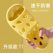 IQGD涼拖鞋男地板拖鞋女情侶室內外居家簡(jiǎn)約浴室2215 檸檬黃 36-37