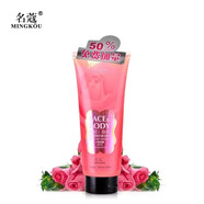 名蔻（MINGKOU）面部磨砂膏護(hù)膚啫喱搓泥寶搓澡泥全身體溫和深層清潔皮膚沐浴補(bǔ)水 玫瑰 450ml