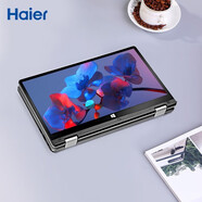 海爾(haier)筆記本電腦超輕薄本便攜11.6英寸手提電腦商務辦公超級本上網觸屏手寫二合一平板炒股電腦 Intel四核8G內存 1T固態(tài)-雙頻WIFI