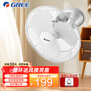 格力（GREE）樓頂扇 電風(fēng)扇 吸頂扇 吊扇 工業(yè)扇 家用節(jié)能搖頭風(fēng)扇工廠宿舍工程扇FSLD-40