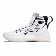 李寧（LI-NING）籃球鞋 馭帥13代男子高幫減震穩(wěn)固支撐耐磨籃球鞋 ABAP075 標(biāo)準(zhǔn)白ABAP075-8 41