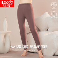 紅豆保暖褲女羊毛加絨加厚秋褲女抗菌磨毛中老年防寒內衣