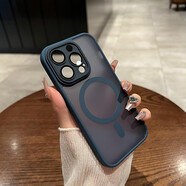 雅思戀 【強(qiáng)力磁吸充電】全包膚感磨砂黑適用iPhone手機(jī)殼蘋果手機(jī)保護(hù)殼MagSafe磁吸超薄漸變 寶藍(lán)色 【簡約高級，鏡頭全包】 iPhone 16 Pro