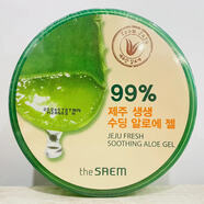 得鮮theSAEM濟州島鮮鮮蘆薈膠韓國原裝進口300ml曬后修復(fù)補水保濕滋潤 得鮮蘆薈膠300ml