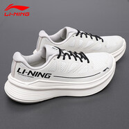 李寧（LI-NING）男鞋運(yùn)動(dòng)鞋子男春夏季跑步鞋男新款軟底輕便慢跑鞋百搭旅游休閑鞋 銀樺灰 39.5