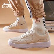 李寧（LI-NING）男鞋休閑鞋夏季新款網(wǎng)面透氣小白鞋悟道男士空軍一號板鞋AGCQ251 AGCQ251-3兔毛灰 43