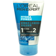 歐萊雅巴黎（LOREAL）歐萊雅男士水能保濕補水乳面霜 潤澤雙效潔面膏100ml