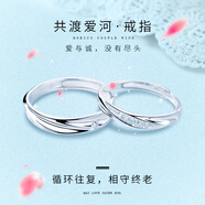 銀奧999足銀情侶戒指女莫比烏斯環(huán)對戒男一對食指婚戒生日禮物女 999足銀情侶戒指 女款 [可調(diào)節(jié)]