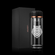 雷德夫（LEIDFOR）G1 雙層玻璃杯男士商務(wù)高檔保溫茶杯個(gè)人專(zhuān)用【原創(chuàng  )設計】 玫瑰金東北虎400ML