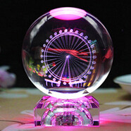 派森柏（PAISENBO）彼岸花水晶音樂(lè )盒送女生老婆閨蜜創(chuàng  )意520生日禮物水晶球禮品擺件 摩天輪-水晶燈