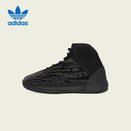 阿迪達(dá)斯三葉草YEEZY童鞋黑色高幫椰子休閑鞋GX1318禮物UK2碼34