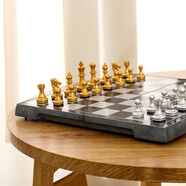 友邦國際象棋金銀磁性折疊便攜成人兒童學(xué)生教學(xué)用棋2810A(28*28)