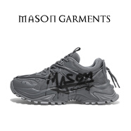 MASON GARMENTS鯊齒2號(hào) 老爹鞋男情侶同款春夏舒適耐磨增高休閑鞋男鞋運(yùn)動(dòng)鞋子男 灰色（涂鴉款） 42