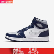 耐克（NIKE）Air Jordan 1 High G 高爾夫版氣墊緩震防滑高幫男士運動(dòng)休閑鞋 午夜藍DQ0660-100 標準40/US7