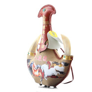 馬奶酒 內蒙古草原特產(chǎn)真羊角馬奶酒皮壺 38度450ml裝清香型蒸餾奶酒 單瓶