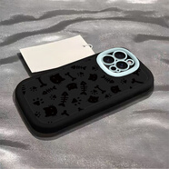迅炫適用蘋(píng)果16/15promax手機殼iPhone14/13pro新款硅膠蘋(píng)果12/11泡芙xs全包防摔xr可愛(ài)蘋(píng)果6/7/8plus 泡芙【貓和魚(yú)骨】黑色+手機膜 iPhone 6s