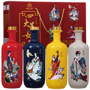 興盛長(cháng)山西汾陽(yáng)杏花鎮福祿壽喜葫蘆白酒清香型53度一斤4瓶禮盒裝送禮酒 53度 500mL 4瓶 新四大美女