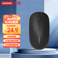 聯(lián)想（Lenovo）無(wú)線(xiàn)鼠標 辦公鼠標便攜鼠標 筆記本鼠標 電腦鼠標 M100黑 帶無(wú)線(xiàn)2.4G接收器