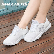 斯凱奇（SKECHERS）女鞋輕質(zhì)高彈跑鞋夏季官網(wǎng)潮流百搭女子運(yùn)動(dòng)鞋 白色-14804 38 /8/250mm