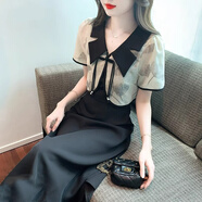 VYQA高端品牌 新中式國(guó)風(fēng)連衣裙女 夏季新款精致顯瘦開(kāi)衫吊帶印花裙子 圖片色 2XL 肩寬手臂粗建議拍大一碼