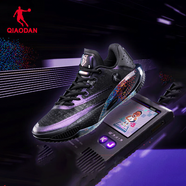 喬丹QIAODAN【KJ 凱爾登·約翰遜同款】鋒刺rise籃球鞋實(shí)戰緩震球鞋男 像素(黑色冰藍)-無(wú)禮盒 40