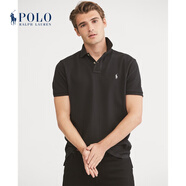 Polo Ralph Lauren 拉夫勞倫 男裝 經(jīng)典款定制修身版網(wǎng)眼布Polo衫RL10513 B10-黑色 M