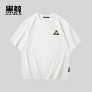 黑鯨（HLAJEANS）海瀾之家旗下涂鴉印花短袖T恤男夏季寬松圓領(lǐng)短t潮 漂白40 S