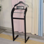 居壹生新中式西裝架酒店賓館客房立式落地衣帽架掛衣架西裝辦公室家用衣架 座地式黑色