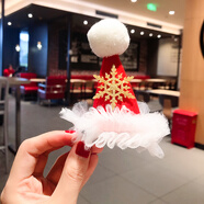 梓嘉福圣誕節(jié)發(fā)卡兒童圣誕節(jié)飾品發(fā)卡可愛(ài)麋鹿角頭飾發(fā)夾帽發(fā)箍森女系發(fā) 蕾絲雪花