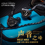 UM UM Mest2 MKII雙振骨傳導更全面聽(tīng)音感受的入耳式hifi有線(xiàn)耳機 黑色 公模4.4mm插頭