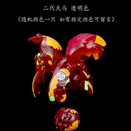 漫羽客三角螺絲爆丸小子八爪蜘蛛獨(dú)角龍可變形球彈射對(duì)戰(zhàn)恐龍蛋玩具 【爆丸（二代天馬）】透明色