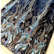 纖裳蝶馬面裙女輕奢新中式國風(fēng)鳳鳴宋制漢服秋冬刺繡織金紅色馬面裙 藏青色  單件馬面裙 L 165-175cm