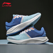 李寧（LI-NING）跑步鞋男鞋夏季透氣緩震女專(zhuān)業(yè)馬拉松競技健身訓練休閑運動(dòng)鞋子 薄藍色/星寶藍-越影跑鞋 44