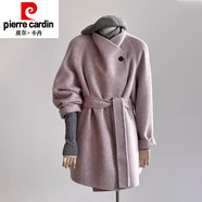 皮爾卡丹（pierre cardin）短款呢子大衣女2025秋冬新款感韓系收腰顯瘦小個(gè)子毛呢外套 紫色升級(jí)加棉款 XL XL 建議【135-150斤】