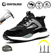 RAYDLINX雷頓勞保鞋男鋼包頭防砸防刺穿輕便耐磨安全鞋工作鞋透氣工地耐穿 F21黑色(防砸防刺穿) 42