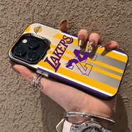 千敘 NBA籃球科比喬丹庫(kù)里適用16pro手機(jī)殼iPhone14promax蘋(píng)果11詹姆斯保護(hù)套xr高級(jí)感 湖人黃色科比24H iPhone16 Pro Max
