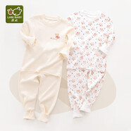 拉比童裝嬰兒內衣套裝秋衣秋褲套裝男女寶寶內衣2套裝 圓領(lǐng)特殊色110