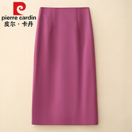 皮爾卡丹（pierre cardin）西裝半身裙女2023年春秋季新款高腰氣質開叉直筒裙休閑百搭包臀裙 玫紅色 27/M95-105斤