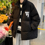 Shelley Jones美式復(fù)古棉服男女秋冬季新款情侶外套痞帥高級(jí)感棉衣襖子高街潮牌 MY62048 黑色 XL [建議125-145斤]