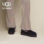 UGG秋季新款女士茸茸毛鞋領(lǐng)厚底懶人毛毛鞋 1166733BLK|黑色40