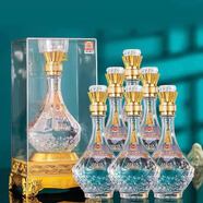 瀘州老窖股份出品瀘州特釀璀鉆濃香型純糧食白酒送禮婚宴喜酒水晶禮盒 52%vol 500mL 6瓶