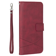 簡魅適用魅族Note16手機(jī)殼Note16Pro翻蓋皮套Meizu NOTE16 5G保護(hù)套插卡錢包款十六男款女士全包外殼 魅族Note16 深紅 配手掛繩